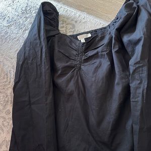 Wayf long sleeve black blouse
